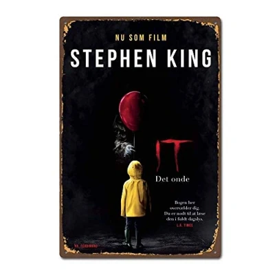 Image of New Tin Sign Stephen King It 2017 Horror Film Movie Vintage Retro Aluminum Metal 8x12 Inch