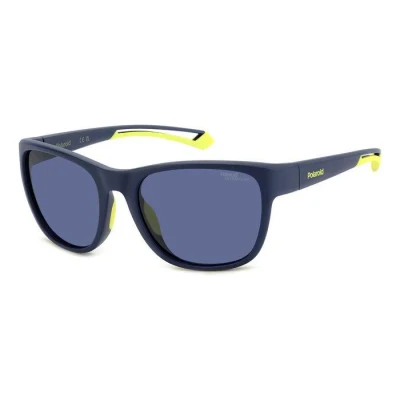 Image of Sunglasses Polaroid Pld 7051/s col. fll/7i Unisex Geometrica Blu