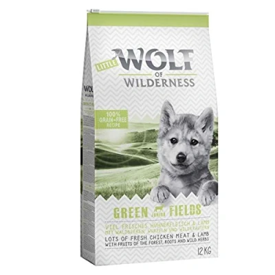 Image of Wolf of Wilderness Green Fields Junior Dry Dog Food with Lamb &amp; Chicken (12kg)