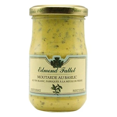 Image of Edmond Fallot Dijon Mustard Basil (210g)