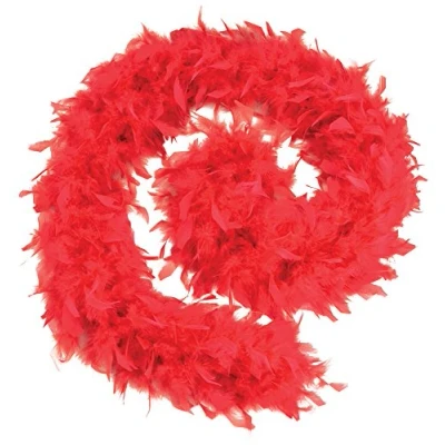Image of Bristol Novelty BA1671 Red Feather Boa for Women, One Size