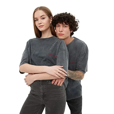 Image of Trendyol Man Unisex Oversize Basic Crew Neck Knit T Shirt