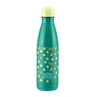 Image of Animal Crossing Water Bottle Officially Licensed Merchandise, Stainless Steel Leakproof Travel for Hot and Cold Beverages, 460ml (15 oz) Paladone