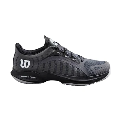Image of Wilson Men&#039;s Hurakn Pro Padel Sneakers, Ebony/Black/Pearl, 11 UK