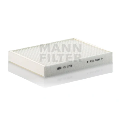 Image of 64319069927, 64319216589 Pollen Filter MANN CU 2736 2 Particulate 262mm 198mm 32mm BMW: 5 Saloon, Touring