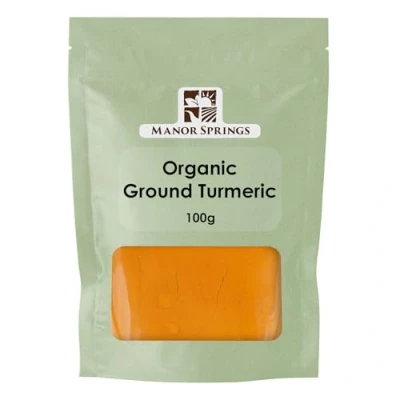 Image of Organic Ground Turmeric 100g by Manor Springs