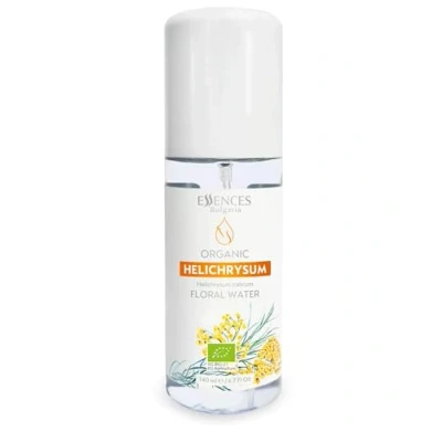 Image of Essences Bulgaria Organic Helichrysum Floral Water 140ml for Blemishes, Wrinkles, Fine Lines, and Dark Spots Anti Aging Mist Skin Regenerating Toner Alcohol Free
