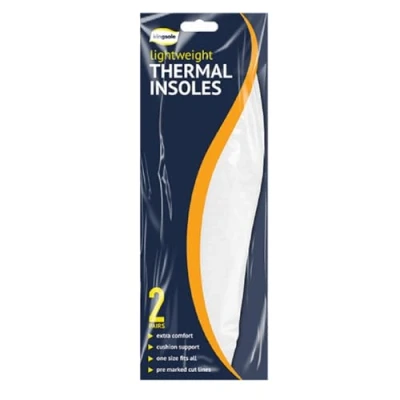 Image of Kingsole 2 Pairs of Warming Fleecy Thermal Shoe Insoles