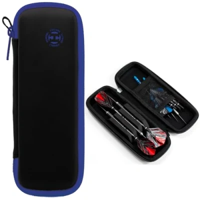 Image of Harrows Blaze Dart Wallet Strong and Durable Holds Fully Assembled Darts Blue, multi colour, one size, K REY HA219BR
