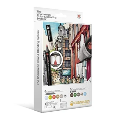 Image of Chameleon Color &amp; Blending System, 6 Pens + Tops Set 8
