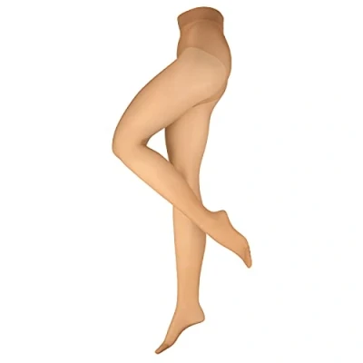 Image of Nur Die Women&#039;s Goodbye LAUFMASCHEN Energy Pantyhose, Almond, 38 40