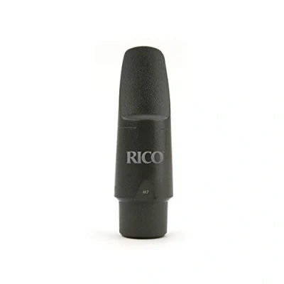 Image of Rico MJM 7 M7 Metalite Mouthpiece for Alto Sax, 1.5 in*4.0 in*1.5 in, Black