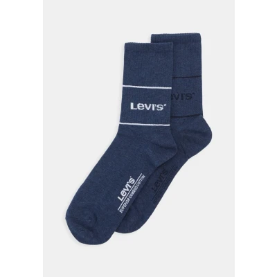 Image of Levi&#039;s Short CUT LOGO Sport Unisex 2 PACK Socks, Size: 9 11, Denim
