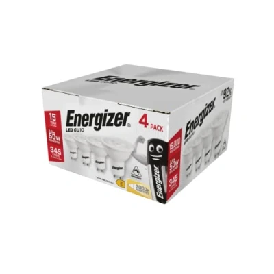 Image of Energizer GU10 dimmable Lightbulb, 3.6 W, Warm White