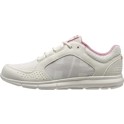 Image of helly Hansen Women&#039;s Ahiga V4 Walking Shoe, 013 Off White/Pink Sorbet, 5 UK