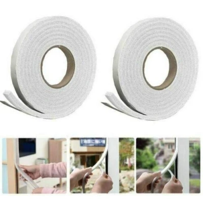 Image of Foam Weather Strip Draught Stop, SELF Adhesive Door Window Seal Tape Insulation
