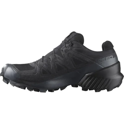 Image of Salomon Women&#039;s Speedcross Gore Tex Running Shoe, Black/Black/Quiet Shade, 8 UK