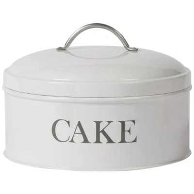 Image of Garden Trading Round Cake Tin, Chalk White