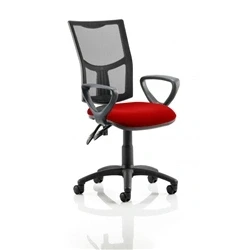 Image of Eclipse II Lever Task Operator Chair Black Mesh Back With KCUP1017