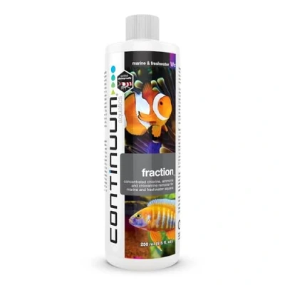 Image of CONTINUUM AQUATICS Fraction Water Conditioner Chlorine, Ammonia, and Chloramine Remover for Marine Saltwater Freshwater Aquariums