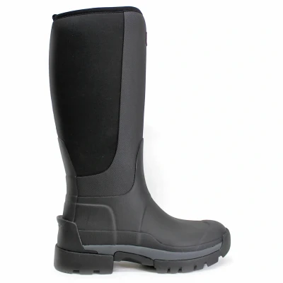 Image of Hunter Original Field Balmoral Hybrid TALL Vegan Wellies, Women&#039;s, Size: 4, Black Synthetics/textile