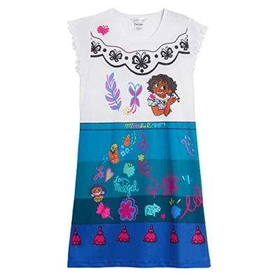 Image of Disney Girls Encanto Nightdress Mirabel Dress 9 10 Years