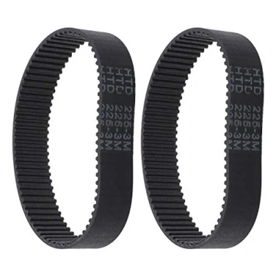 Image of OTOTEC 2pcs Rubber Timing Belts HTD 225 3M 17 75 Teeth Closed Loop Toothed Drive Belt Compatible With BOSCH PBS75A GBS75A GBS75AE SILVERCREST PARKSIDE PEBS 900