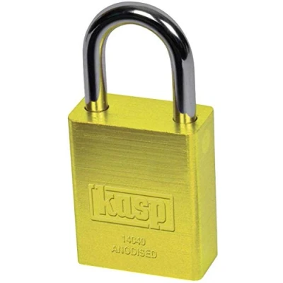Image of Kasp Solid Aluminium Padlock 40mm Gold