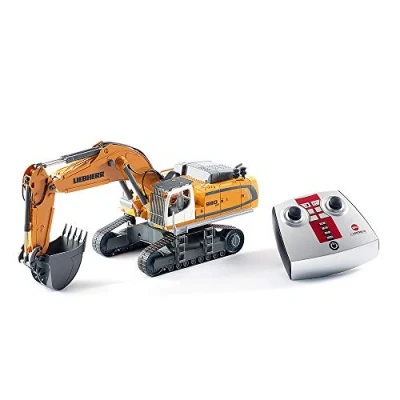 Image of siku 6740, Liebherr R980 SME Crawler Excavator, Radio controlled, 1:32, Includes remote control, Metal/Plastic, Battery operated, Multifunction, Yellow