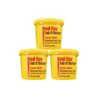 Image of 3 x RED FOX PURE COCOA BUTTER MOISTURISING CRÈME 10.5 Oz