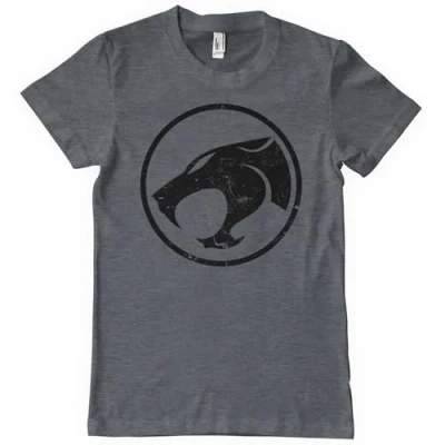 Image of Thundercats Officially Licensed Washed Logo Mens T Shirt (Dark Heather), Medium