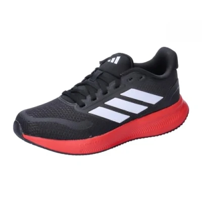 Image of adidas Kids 5 J Trainers Black/Red (38)