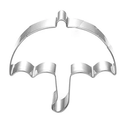 Image of Lankater 1pc Stainless Steel Cake Mould Umbrella Shaped Pastry Cookie Cutter Biscuit Baking Tool Mold Bakeware Tools