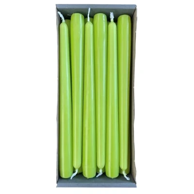 Image of Nordring 12 Tapered Candles 2.3 x 25 cm Lime