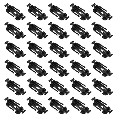 Image of Be In Your Mind 30pcs Car Side Sill Skirt Trim Moulding Clips Black Plastic 8L0853909 Compatible with A3 1997 2003 Roof Lower Door Replacement Clip