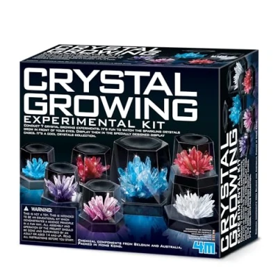 Image of 4M Crystal Growing Experimental Kit A Science and Chemistry for Kids Ages 14+ Grow your own Crystals, Large