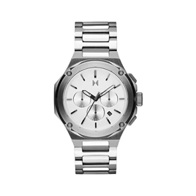 Image of MVMT Chronograph Quartz Watch for Men with Silver Stainless Steel Bracelet 28000225 D