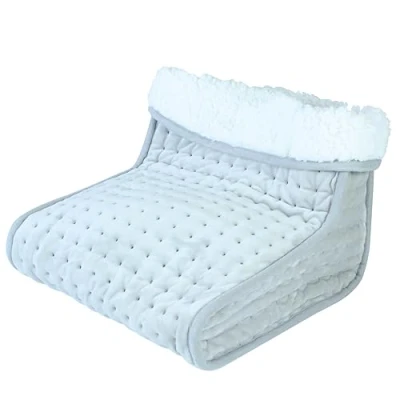 Image of Alva London Electric Heated Foot Warmer with 4 Heat Settings Controller Machine Washable Liner (White Warmer)