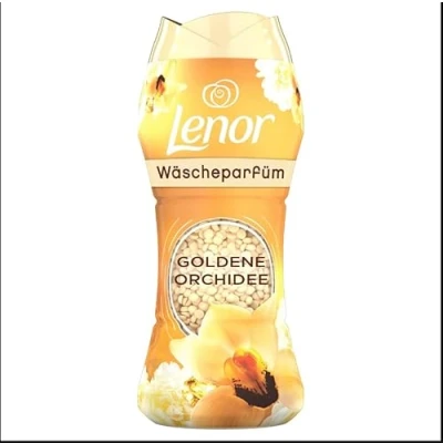 Image of Lenor Perle Washing Machine Perfumer, 6 x 210 g, Gold and Vanilla Flowers, Maxi Format, Laundry Perfume Intensifier for an Explosion of Freshness, 100% Recycled Plastic