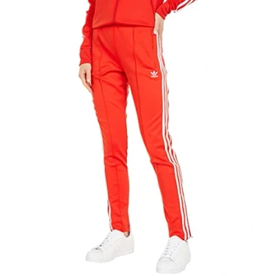 Image of adidas Originals Women&#039;s Primeblue Superstar Track Jacket, Red, Small