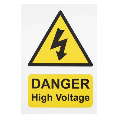Image of Sealey High Voltage Vehicle Warning Sign