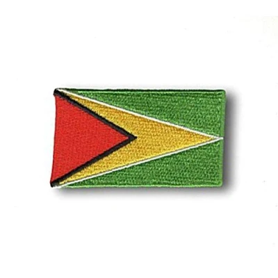 Image of Guyana National Country Flag Iron Sew on Embroidered Patch