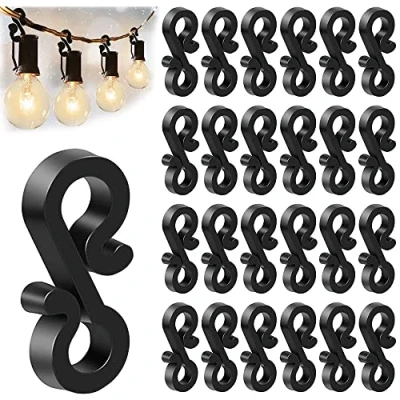 Image of 120Pcs Outdoor Light Clips, Clips Gutter, Hooks Light, S for Lights Gutter Outside String