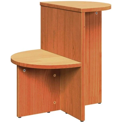 Image of Side Table Wax brown 50 x 40 cm Solid pine wood Vidaxl