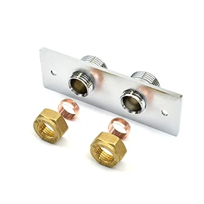 Image of Xcel Home Chrome Douche Bidet Shataff Thermostatic Shower Fixing Bracket Back Plate Bathroom Toilet Mixer Bar Valve Wall Mounted Kit