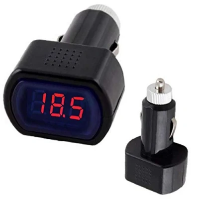 Image of 12V 24V LED Display Cigarette Lighter Electric Voltage Meter Tester for Auto Car Battery Voltmeter Indicator