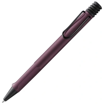 Image of Lamy safari scarlet Ballpoint Pen with ergonomic grip &amp; line width M for pleasant long writing made of robust ASA plastic including large capacity refill 16 in black