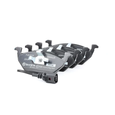Image of 1KD698151F Brake pad set BREMBO P 85 072X incl. wear warning contact without accessories VOLKSWAGEN: Golf 4, Polo IV Hatchback, Plus / Crossgolf