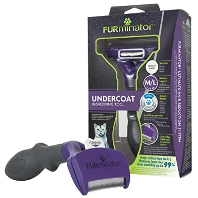 Image of Furminator Short Hair DeShedding Tool for Large Cat