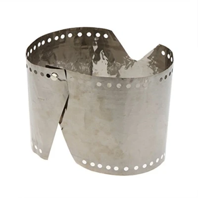 Image of Lixada Wind Shield Ultralight Ultra thin Titanium Windproof Plate Outdoor Camping Stove Windscreen 15 /19cm Optional